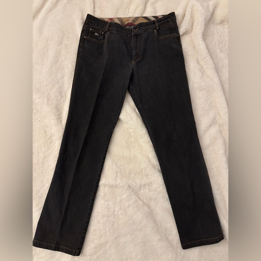 Black Straight-Leg Jeans Burberry of London Made in Spain